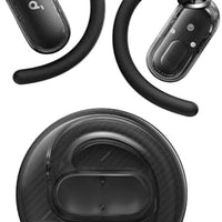 Soundcore V40i by Anker, Open-Ear Headphones, Clear Design, Lidless Case, 4 Adjustable Positions for Every Ear Size, Richer Bass, IP55, 21H Playtime, AI Clear Calls, Bluetooth 5.4, App Control