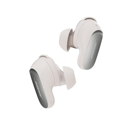 Bose New QuietComfort Ultra Bluetooth Earbuds (2nd Gen), Wireless Noise Cancelling Earbuds, Up to 6 Hours Battery, IPX4 Rating, Immersive Audio, Deep Bass, White Smoke