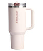 Stanley Quencher ProTour Flip Straw Tumbler with Leakproof Lid 40 oz | Built-In Straw & Handle | Cupholder Compatible for Travel | Insulated Stainless Steel Cup | BPA-Free | Rose Quartz