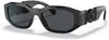 Versace Man Sunglasses Black Frame, Dark Grey Lenses, 53MM