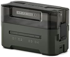 Tilta NP-FZ100 Portable Charging Station | Works with FX3, FX30, FX2, ZV-E1, FX30B, A7S III, A7S II, A7 IV, A7 III, A7R V, A7R IV, A7C II, A7C, A9, A9 II, A9 III, A1 II, A6700 | Green