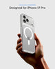 Spigen for iPhone 17 Pro Case, Ultra Hybrid MagFit [TPU Covered Camera Control] [Anti-Yellowing] [Compatible with Magsafe] - Clear