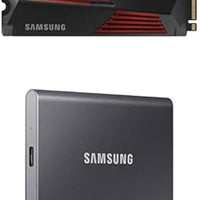 Samsung 990 PRO SSD 2TB NVMe M.2 PCIe Gen4, M.2 2280 Internal Solid State Hard Drive, Seq. Read Speeds Up to 7,450 MB/s for High End Computing, Gaming, and Heavy Duty Workstations, MZ-V9P2T0B/AM