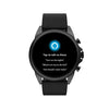 Fossil Men's Gen 6 44mm Stainless Steel and Silicone Touchscreen Smart Watch, Color: Black (Model: FTW4061V)