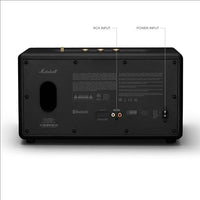 Marshall Stanmore III Bluetooth Home Speaker - Loud Stereo Sound with Bass and Treble Controls | Plug-in Powered | Record Player Compatible | RCA and 3.5mm Aux Inputs - Black