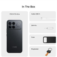 XIAOMI Poco F8 PRO 5G Ai (Compatible with Tmobile Mint Tello & Global) (256GB + 12GB) Ai 2K 6.59" Bose Sound 50MP Gamers Phone NFC Dual sim Unlocked Model 2510DPC44G Liberado (Black)