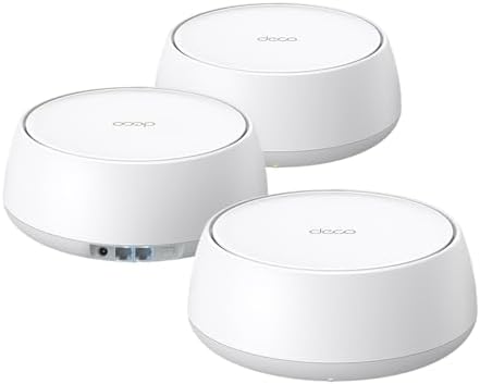 TP-Link Deco 7 Pro BE14000 Tri-Band Wi-Fi 7 Whole Home Mesh System | 8-Stream 14 Gbps | 10 WAN/LAN Port | Up to 8100 Sq.ft, 200 Devices Capacity | 320 MHz, HomeShield, AI-Roaming (BE67 2-Pack)