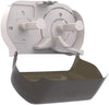 Tork Twin Jumbo Toilet Paper Roll Dispenser Smoke T22, Refill Indicator Window, 56TR