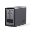 UGREEN NASync DXP2800 2-Bay Desktop NAS, Intel N100 Quad-core CPU, 8GB DDR5 RAM, 2.5GbE, 2X M.2 NVMe Slots, 4K HDMI, Network Attached Storage (Diskless)