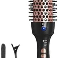 Wavytalk Versión Actualizada Cepillo Térmico para Aspecto de Peinado, Blowout Express Cepillo Redondo Térmico Iónico de 1.5 Pulgadas Hace el Cabello Más Suave Obtén Rizos Naturales, Doble Voltaje
