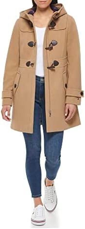 Tommy Hilfiger Womens Soft Luxe Peacoat Jacket With Hood