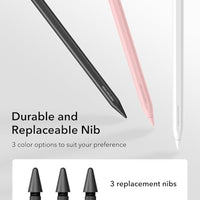 ESR Geo Digital iPad Pencil for iPad 2018-2026, Find My, Easy Shortcuts | Work with Apple Find My, for iPad (A16) 11/10/9/8 Gen & Air 13/11 & Pro 12.9/13/11 & Mini 7/6/5, Black (No Wireless Charging)