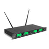 WENWEN Wireless Microphone System UHF 4 Channel 2 Handheld Mic 2 Headset 2 Lavalier Bodypack 2 Lapel Mic Pro Karaoke System Speaking Conference Wedding Party