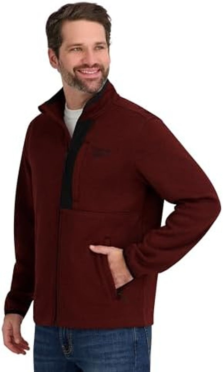 Ofertaza, Reebok Men's Mock Neck Zip-up Fleece Shell Jacket, todas las tallas