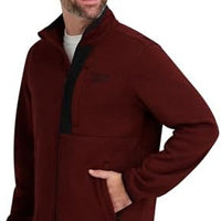 Ofertaza, Reebok Men's Mock Neck Zip-up Fleece Shell Jacket, todas las tallas