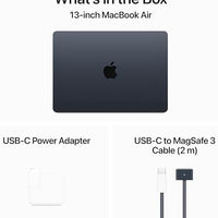 Apple MacBook Air with Apple M3 Chip, 13-inch, 8GB RAM, 256GB SSD Storage, Midnight (Renewed)