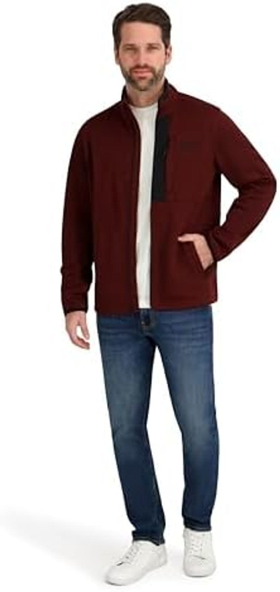 Ofertaza, Reebok Men's Mock Neck Zip-up Fleece Shell Jacket, todas las tallas