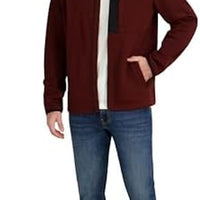Ofertaza, Reebok Men's Mock Neck Zip-up Fleece Shell Jacket, todas las tallas
