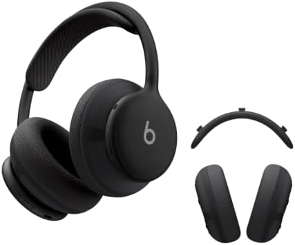 Beats 360 - Black Over-Ear Headphones with Black Performance Knit Cushions