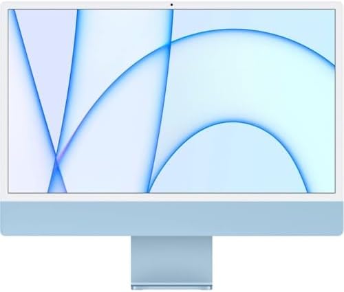 Apple 2021 iMac with Apple M1 Chip with 8-core CPU, 24-inch, 8GB RAM, 256GB SSD Storage, Orange (Renewed)