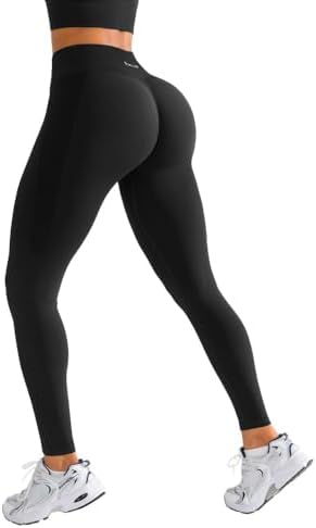 BRXL Butt Lifting Lycra No Front Seam Workout Leggings for Women Tummy Control High Waist Seamless Gym Running Leggings