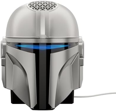 Echo Dot Star Wars Bundle: Includes Echo Dot, Charcoal and The Mandalorian Helmet Stand