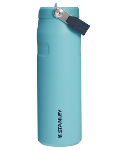 Stanley IceFlow Flip Straw 2.0 Water Bottle 24 oz | Built-In Straw for Travel and Sports | Lightweight and Leak Resistant | Insulated Stainless Steel | BPA-Free | Agave