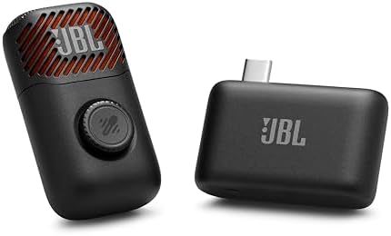 JBL EasySing Mic Mini - Mini AI-Powered Microphone with Real-time Vocal Removal, Lightweight, Pocket-Sized Carrying case, and up to 6 Hours of Playtime (Black)