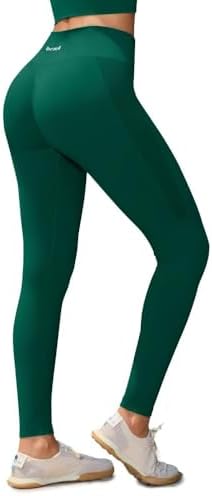 BRXL Butt Lifting Lycra No Front Seam Workout Leggings for Women Tummy Control High Waist Seamless Gym Running Leggings