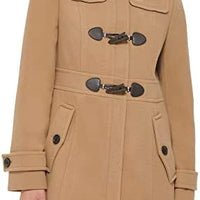 Tommy Hilfiger Womens Soft Luxe Peacoat Jacket With Hood
