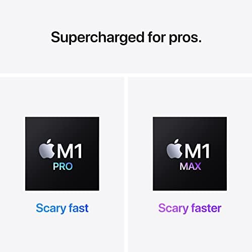 Apple Late 2021 MacBook Pro with Apple M1 Pro chip 10-core CPU (14 inch, 16GB RAM, 1TB SSD) Space Gray (Renewed Premium)