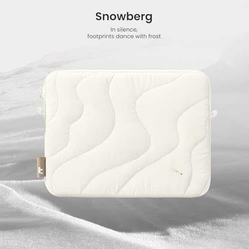 tomtoc 360 Protective Puffy Tablet Sleeve for 2026 11-inch iPad Air M4/M3, iPad Pro 2025 (M5/M4), iPad (A16) with Magic Keyboard/Smart Keyboard Folio, Quilted Soft Puffer iPad Case Bag