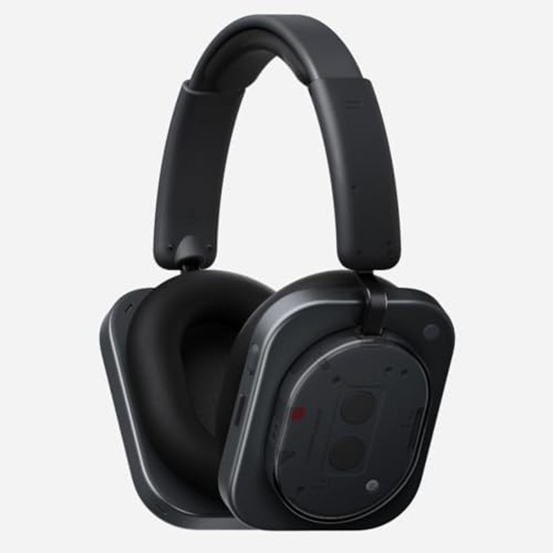 Nothing Headphone (1) Hybrid Active Noise Cancelling Headphones, Wireless Over-Ear Headphones with 6 Mics, 80Hrs Playtime, Hi-Res Audio, KEF-Tuned, Spatial Sound, Comfort Fit & Fast Charging Black