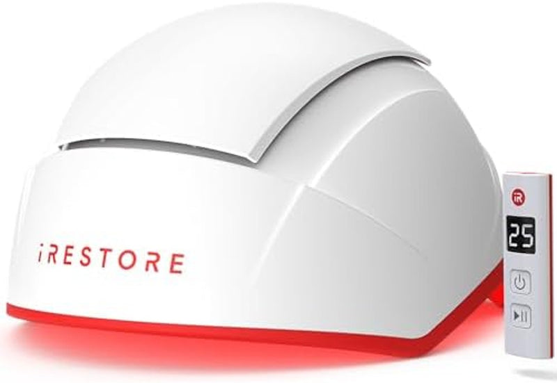 iRestore Sistema profesional de terapia láser de luz roja iRestore para el crecimiento del cabello - Autorizado por la FDA para el tratamiento de la pérdida de cabello, adelgazamiento del cabello y alopecia