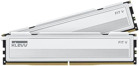 KLEVV FIT V DDR5 32GB (2x16GB) 5600MHz CL30 SK Hynix A-Die 1.25V Gaming Desktop Ram Memory XMP 3.0 / AMD Expo Ready - Black (KD5AGU880-56K300L)