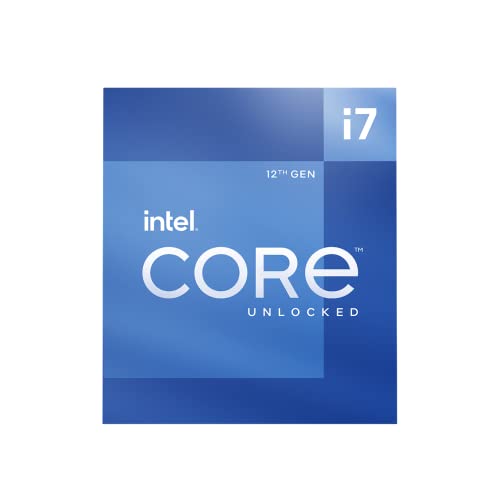 Intel Core i7-12700K Procesador Gaming de Escritorio con Gráficos Integrados y 12 Núcleos (8P+4E) hasta 5.0 GHz Desbloqueado LGA1700 Chipset Serie 600 125W