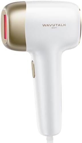 Wavytalk IPL Hair Removal Device, Bare It for Face Body Bikini – Long-Lasting Result & Painless,Full Body in 12 Mins with 24J Dual-Pulse & Ice Cooling, At-Home Use for Women and Men, Corded, Pink