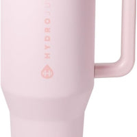 HydroJug Traveler 32oz, Insulated Tumbler with Handle & Straw, Pink Sand