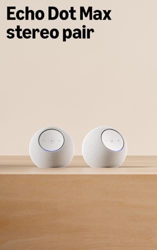 Amazon Echo Dot Max (newest model), Alexa speaker with room-filling sound and nearly 3x bass, Great for living rooms and medium-sized spaces, Designed for Alexa+, Graphite