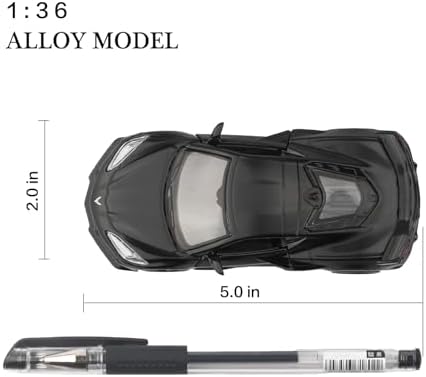 TOKAXI 1/36 Scale Chevrolet Corvette C8 Diecast Cars Models,Pull Back Vehicles Corvette C8 Toy Cars,Cars Gifts for Boys Girls