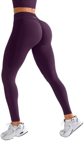 BRXL Butt Lifting Lycra No Front Seam Workout Leggings for Women Tummy Control High Waist Seamless Gym Running Leggings