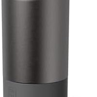 BrüMate Rise 25oz Water Bottle With 100% Leakproof Covered Silicone Straw | Insulated Stainless Steel Water Bottle | Cup-Holder Friendly | Fast Flow | Soft Sip Silicone Spout | BPA-Free (Matte Black)