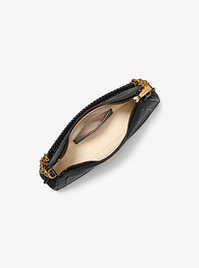 Michael Kors Jet Set Travel Small Signature Logo Wristlet VANILLA