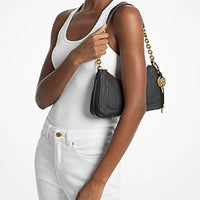 Michael Kors Jet Set Travel Small Signature Logo Wristlet VANILLA