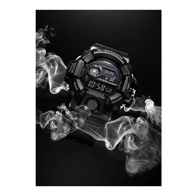 Casio G-Shock GW9400-1B, reloj digital negro para hombre con energía solar y resistencia al agua