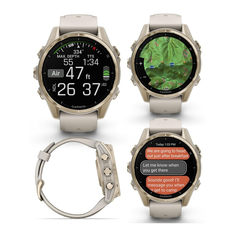 Garmin Fenix 8 - Sapphire - Soft Gold
