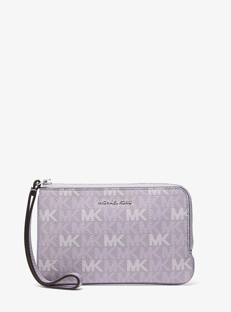 Michael Kors Jet Set Travel Small Signature Logo Wristlet LILAC