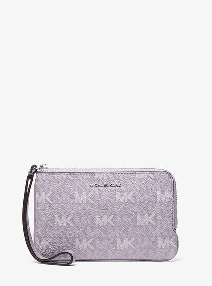 Michael Kors Jet Set Travel Small Signature Logo Wristlet LILAC