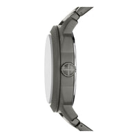 Reloj de pulsera Fossil para hombre, acero inoxidable, 3 manecillas, esfera negra, movimiento de cuarzo, resistencia al agua, estilo clásico