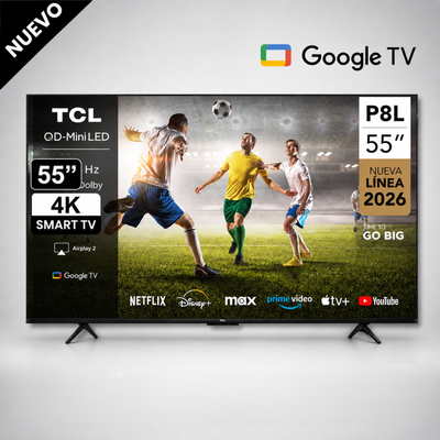 Televisor TCL 55”4K UHD SMART TV 55P8L QD MiniLED (2026)